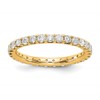 True Origin 14K Yellow Gold 1 carat Lab Grown Diamond VS+ F+ Size 6 Complete Eternity Band