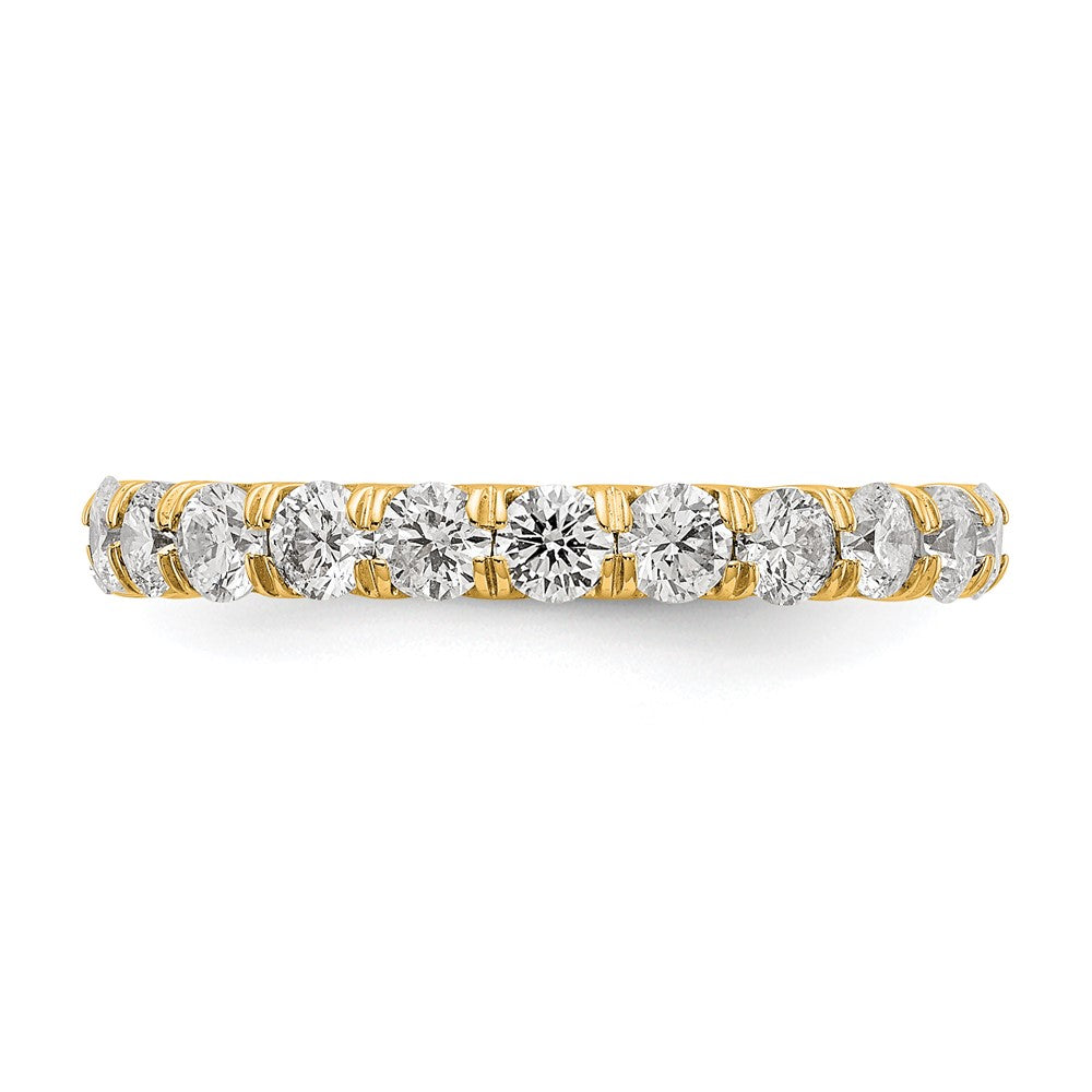 True Origin 14K Yellow Gold 2 carat Lab Grown Diamond VS+ F+ Size 9 Complete Eternity Band
