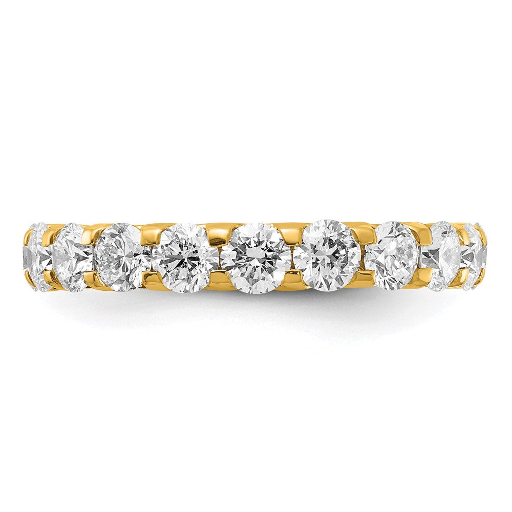 14k 3 carat Lab Grown Diamond VS/SI+ G+ Complete Size 4 Shared Prong Eternity Band