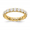 14k 3 carat Lab Grown Diamond VS/SI+ G+ Complete Size 4 Shared Prong Eternity Band