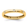 14k Polished Size 5 Bezel-set 1/10 carat Diamond Complete Eternity Band