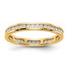 14k 1/2 carat Lab Grown Diamond VS/SI+ G+ Complete Channel Set Size 4 Eternity Band