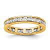 14k Polished Size 4.5 Channel-set 1 carat Diamond Complete Eternity Band