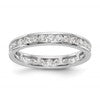 14k White Gold 1 carat Lab Grown Diamond VS/SI+ G+ Complete Channel Set Size 5 Eternity Band