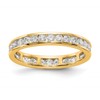 14k 1 carat Lab Grown Diamond VS/SI+ G+ Complete Channel Set Size 6 Eternity Band