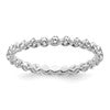 True Origin 14K White Gold 7/8 carat Lab Grown Diamond VS+ F+ Size 7 Complete Eternity Band