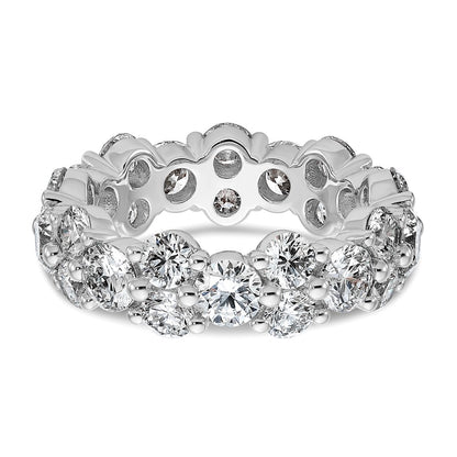 True Origin 14K White Gold Size 7 Holds 5 3/8 carat Eternity Band Mounting