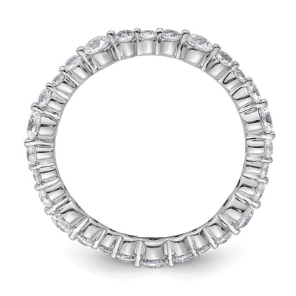 True Origin 14K White Gold 1 carat Lab Grown Diamond VS+ F+ Size 7 Complete Eternity Band