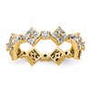 True Origin 14K Yellow Gold 1 1/4 carat Lab Grown Diamond VS+ F+ Size 7 Complete Eternity Band