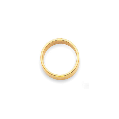 14k Yellow Gold 2mm Lightweight Flat Wedding Band Size 7