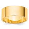 14k Yellow Gold 8mm Lightweight Flat Wedding Band Size 6