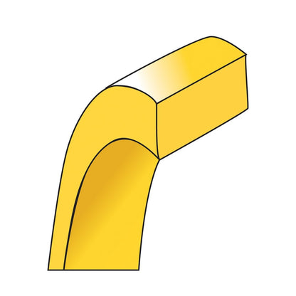 10k Yellow Gold 8mm Lightweight Flat Wedding Band Size 11.5