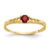 14k Madi K 3mm Garnet Birthstone Size 3 Baby / Childrens Ring