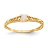 14k Madi K 3mm Opal Birthstone Size 3 Baby / Childrens Ring