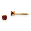 14k Madi K 3mm Round Imitation Garnet January Birthstone Screwback Post Earrings