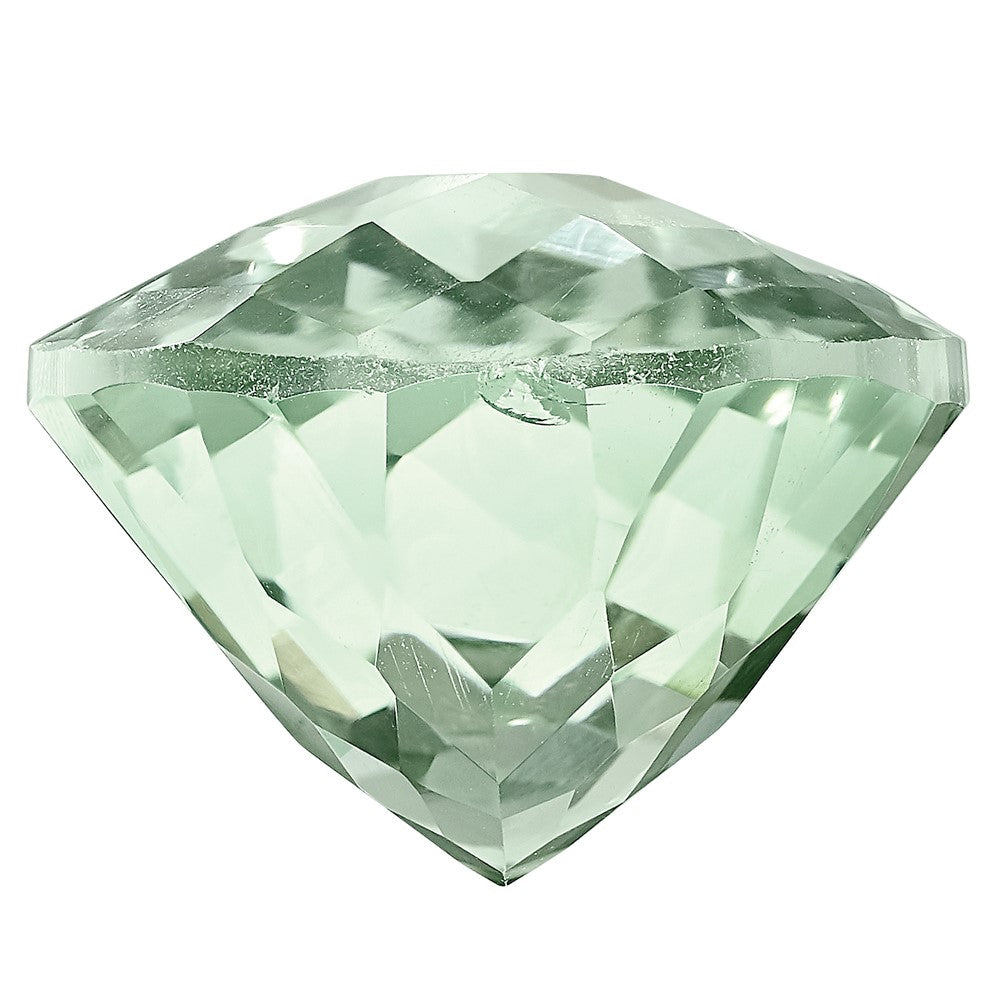 5x3mm Oval Checkerboard Green Quartz AA Quality