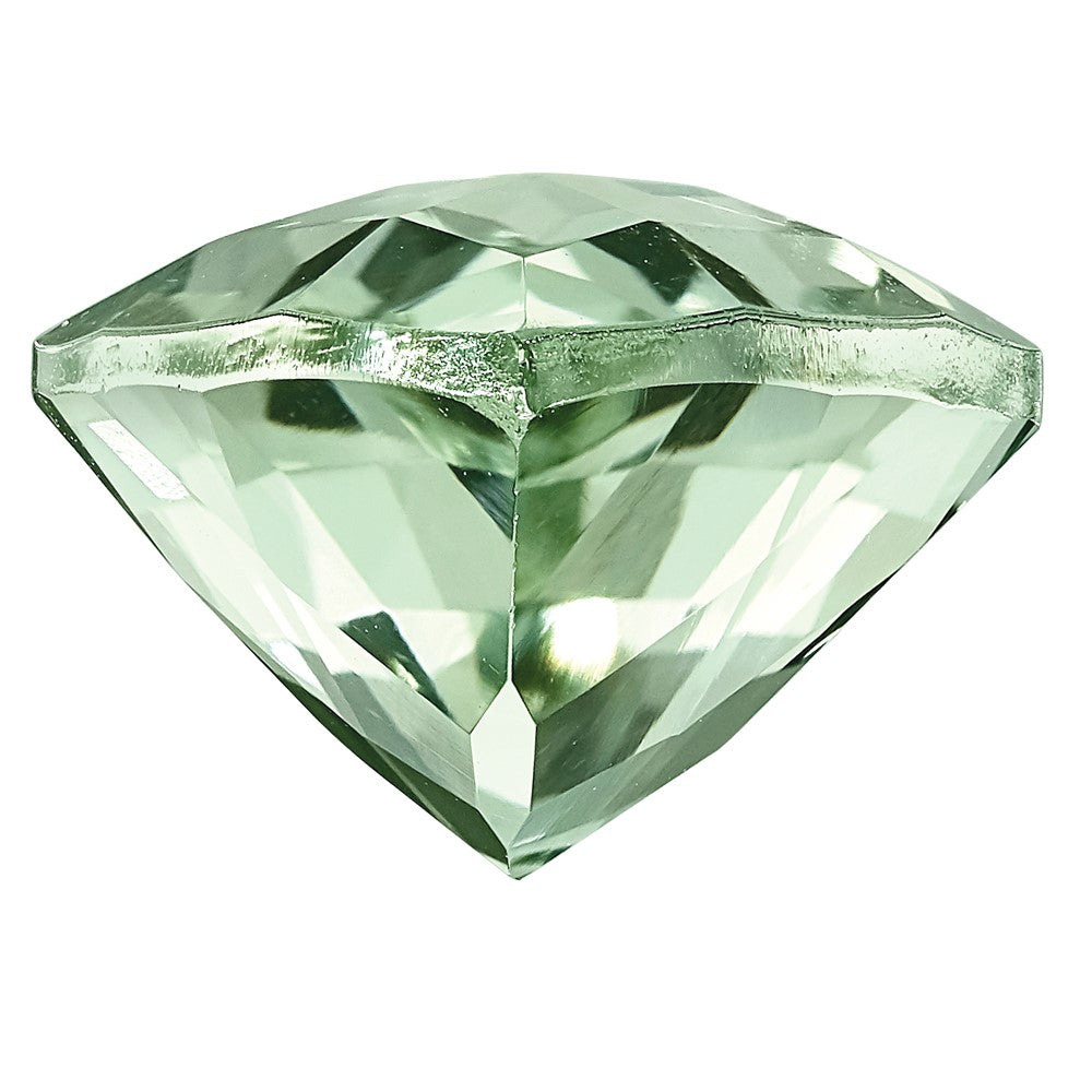 7x5mm Pear Checkerboard Green Quartz AA Quality
