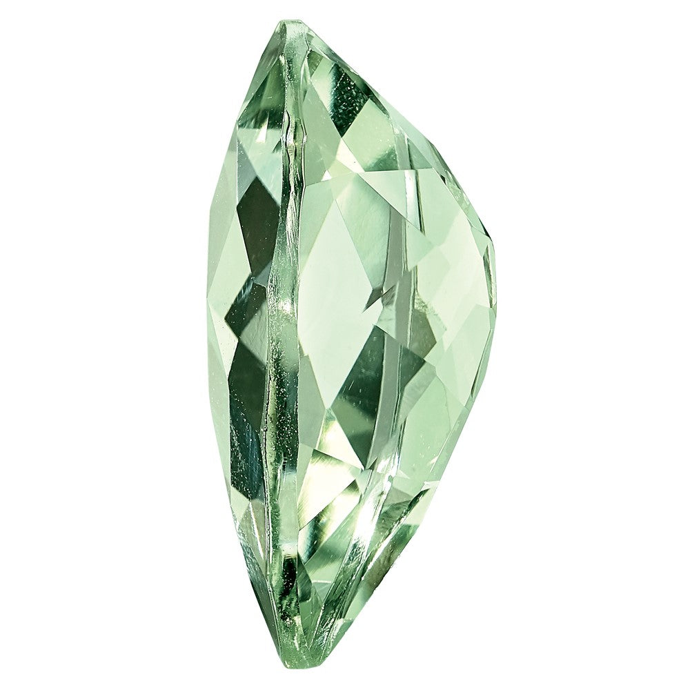 Green Quartz AA Quality 10x7mm Pear Checkerboard