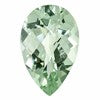 7x5mm Pear Checkerboard Green Quartz AA Quality
