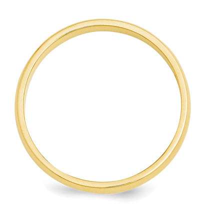 14k Yellow Gold 3mm Half-Round Wedding Band Size 5.5