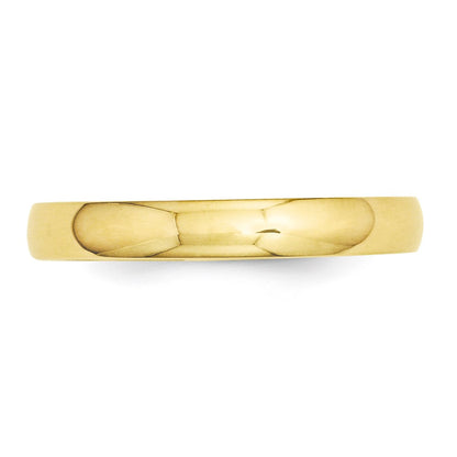 14k Yellow Gold 3mm Half-Round Wedding Band Size 5