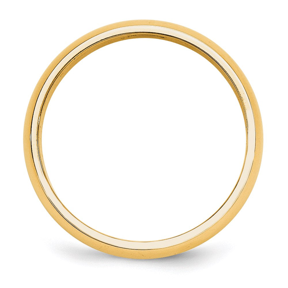 14k Yellow Gold 5mm Half-Round Wedding Band Size 11