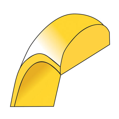 14k Yellow Gold 6mm Lightweight Half Round Wedding Band Size 8.5