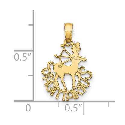 14K SAGITTARIUS Zodiac Charm