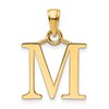 14K Polished Letter M Pendant