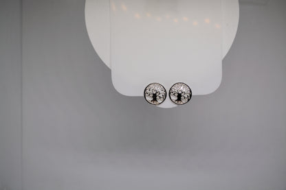 Round Tree-of-Life earrings