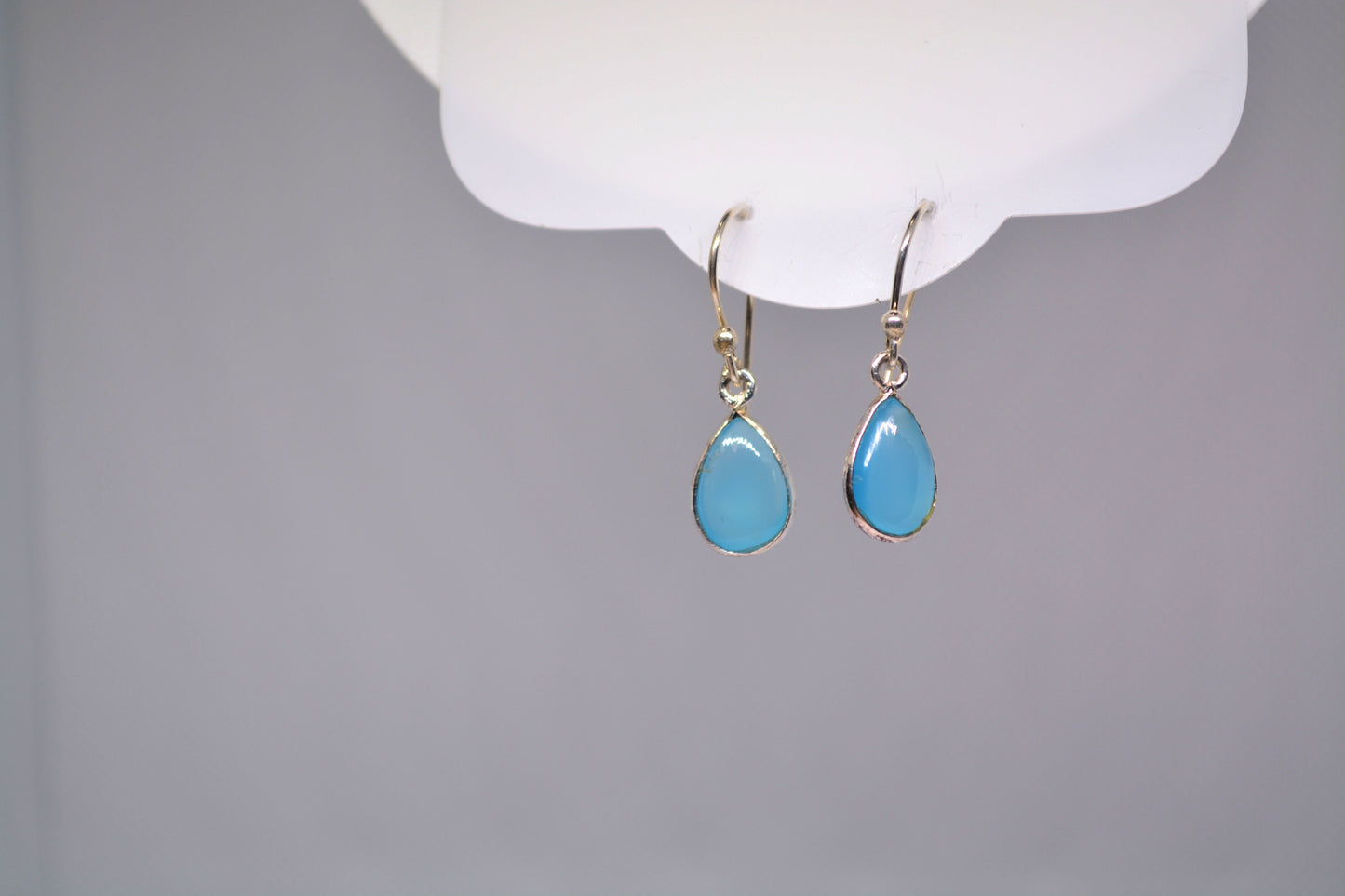 Blue Chalcedony Earrings