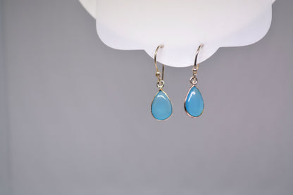 Blue Chalcedony Earrings