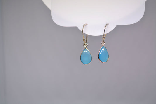 Blue Chalcedony Earrings
