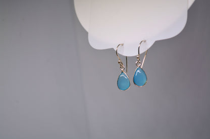 Blue Chalcedony Earrings