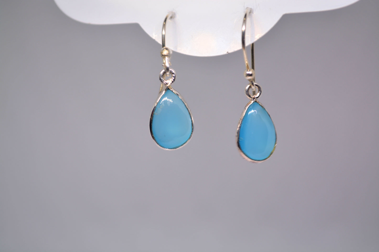 Blue Chalcedony Earrings