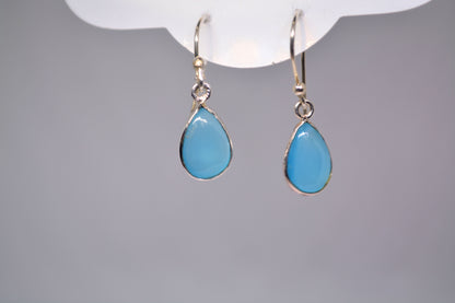 Blue Chalcedony Earrings