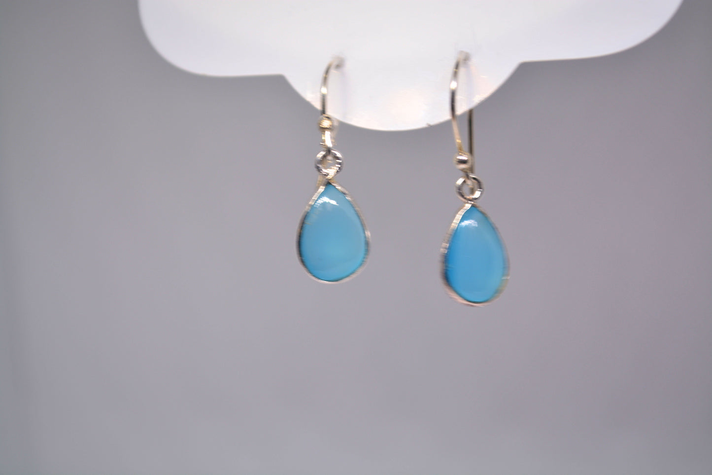 Blue Chalcedony Earrings