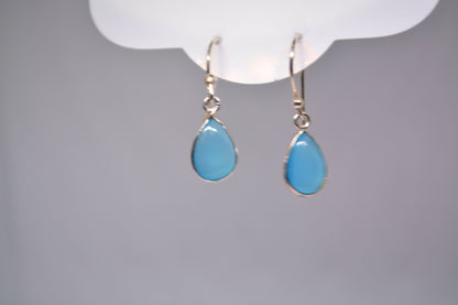Blue Chalcedony Earrings