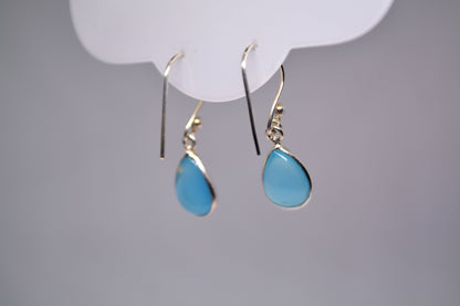Blue Chalcedony Earrings