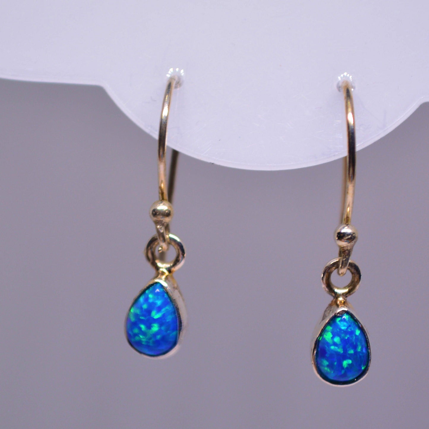 Blue Opal Teardrops