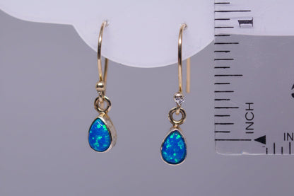 Blue Opal Teardrops