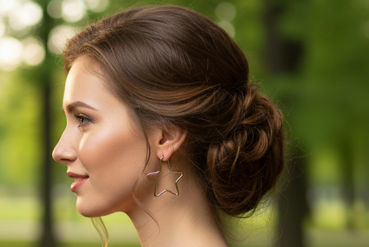 Golden Star Earrings