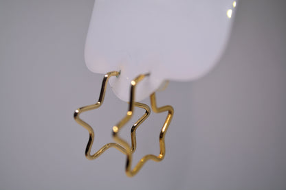 Golden Star Earrings