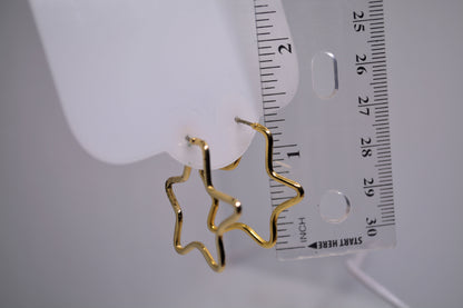 Golden Star Earrings
