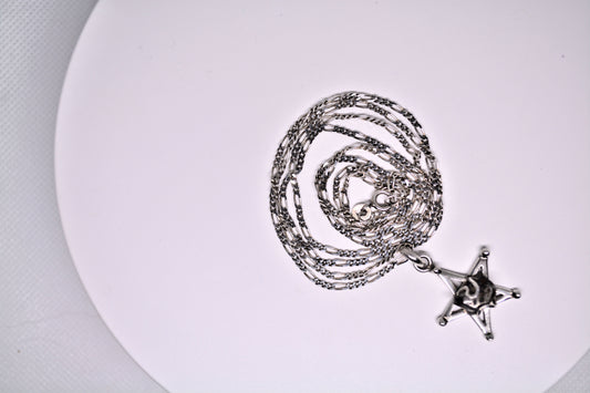 Starborn Campo del Cielo Meteorite Star Pendant in Sterling Silver