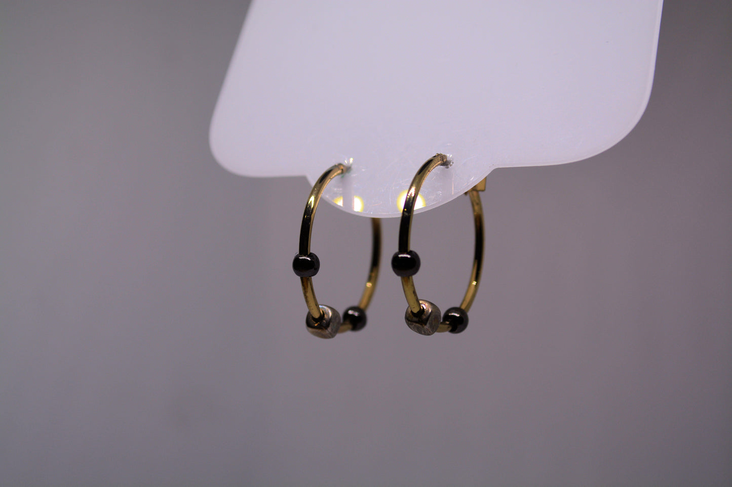 Hematite Hoops