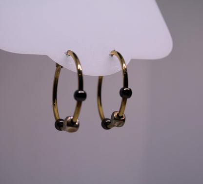Hematite Hoops