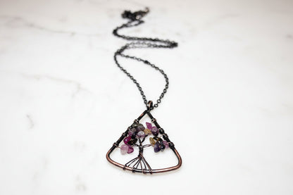 Triangle Gemstone Tree of Life