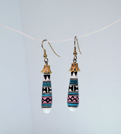 Pottery Dangle Earrings