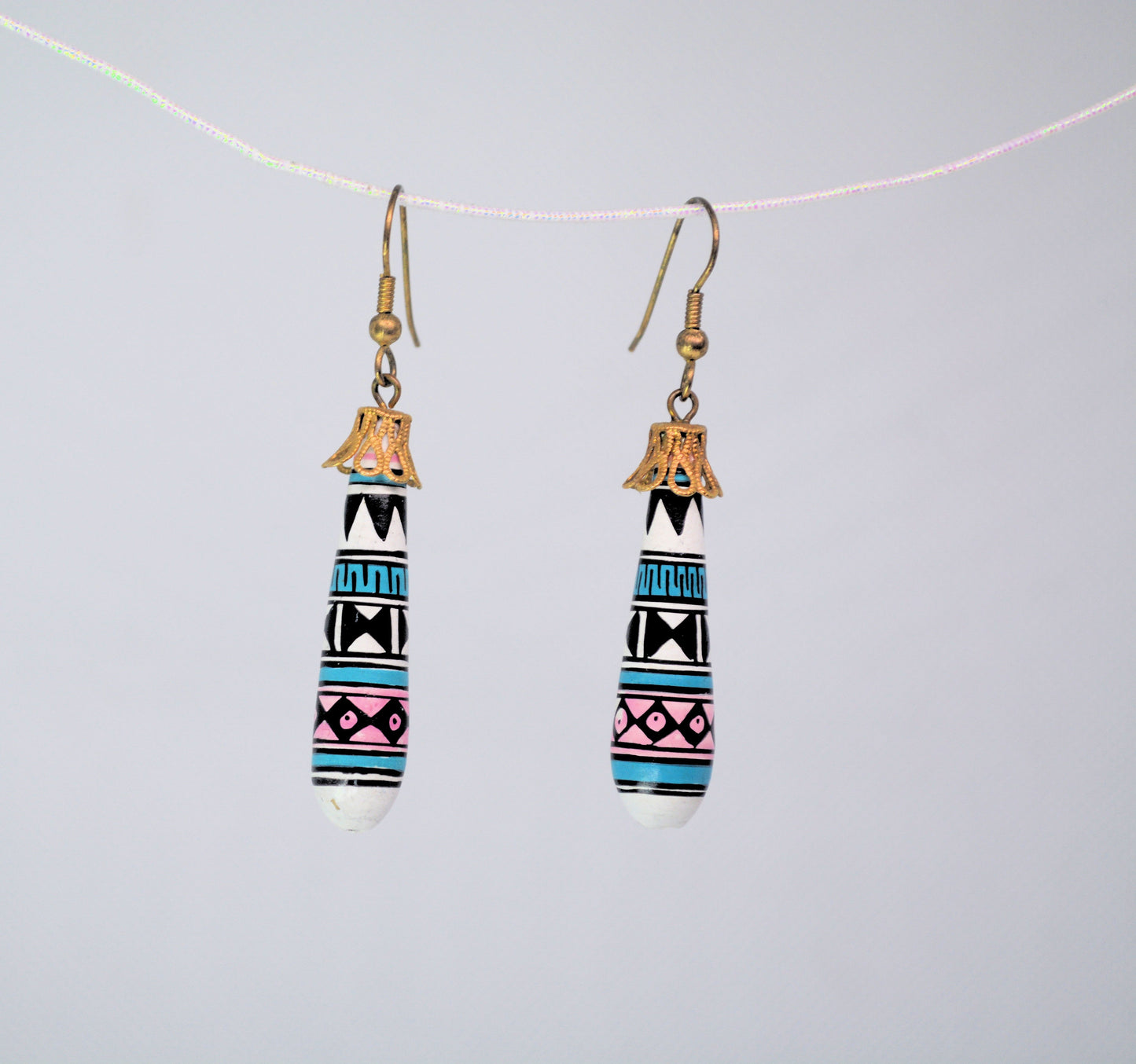 Pottery Dangle Earrings